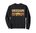 Oregon Mountain Sunset 70S State Sweatshirt - Novelty Apparel for Adults - T-Shirt, Sweatshirt, Hoodie