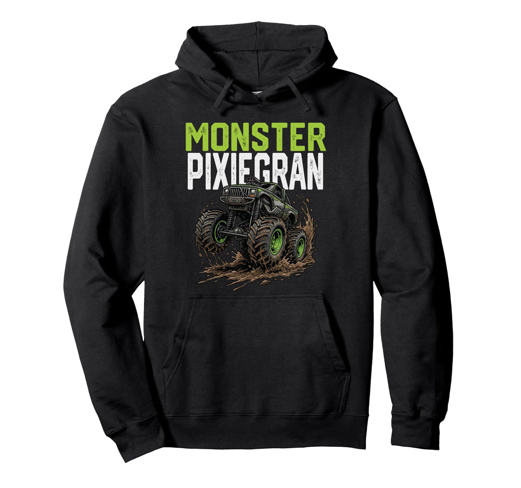 Monster Pixiegran Monster Truck Hoodie - Aesthetic Graphic Men Women - T-Shirt, Sweatshirt, Hoodie
