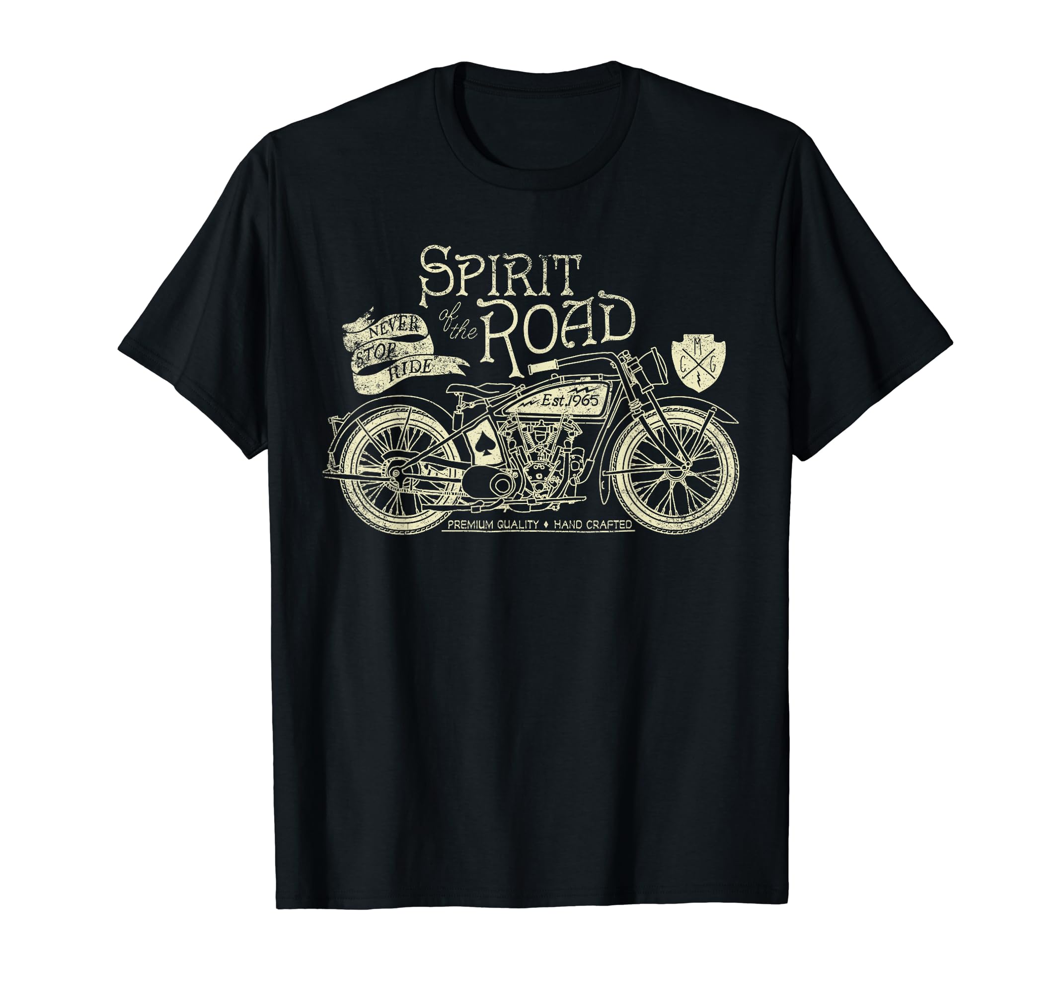 Spirit Road Motorcycle T-Shirt - Graphic Print for Adults - T-Shirt, Sweatshirt, Hoodie