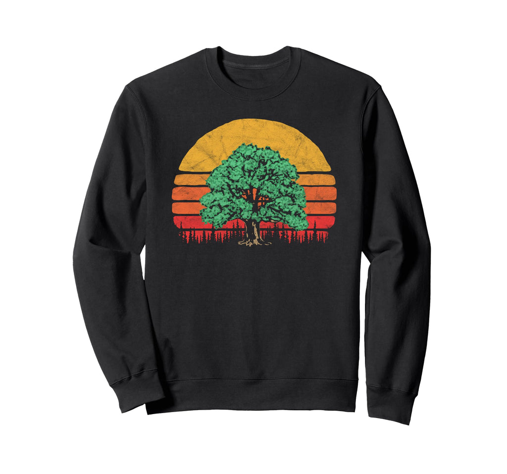 Sun Minimalist Oak Tree Sweatshirt - Casual Everyday Wear Men Women - T-Shirt, Sweatshirt, Hoodie