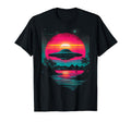 Ufo Vaporwave Aesthetic 80S Synthwave T-Shirt - Graphic Print Unisex - T-Shirt, Sweatshirt, Hoodie