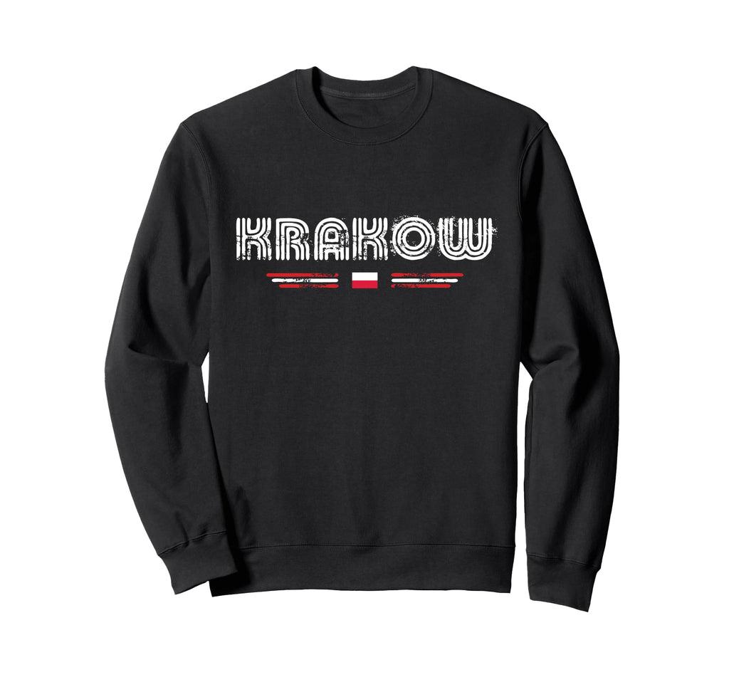 Krakow Poland 70S 80S Type Sweatshirt - Casual Everyday Wear for Adults - T-Shirt, Sweatshirt, Hoodie
