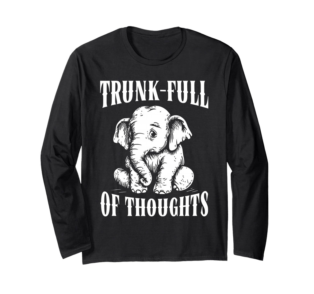 Thoughtful Elephant Overthinkers T-Shirt - Novelty Apparel Men Women - T-Shirt, Sweatshirt, Hoodie