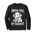 Thoughtful Elephant Overthinkers T-Shirt - Novelty Apparel Men Women - T-Shirt, Sweatshirt, Hoodie