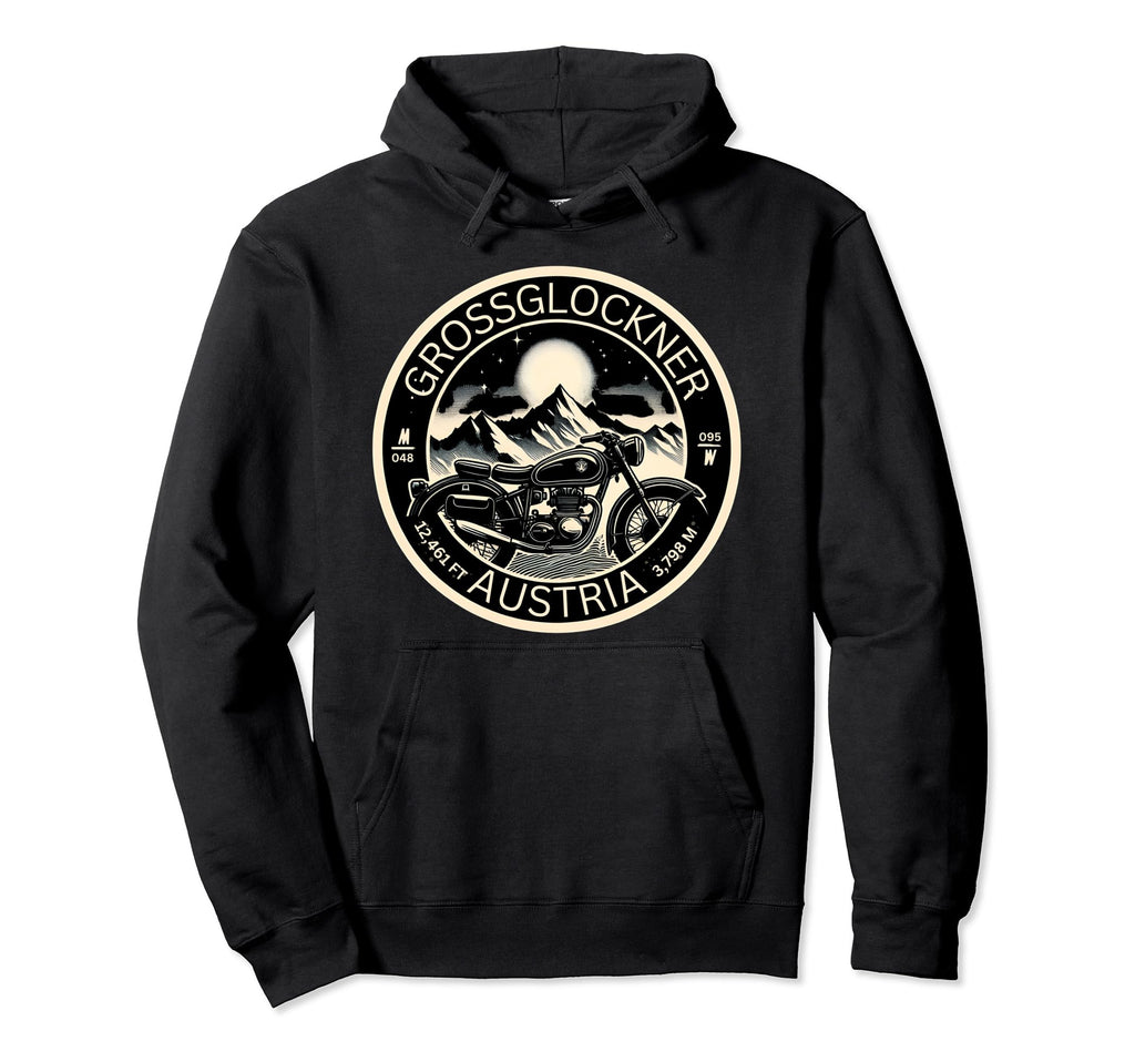 Grossglockner Motorcycle Alpine Road Hoodie - Casual Everyday Wear Unisex - T-Shirt, Sweatshirt, Hoodie