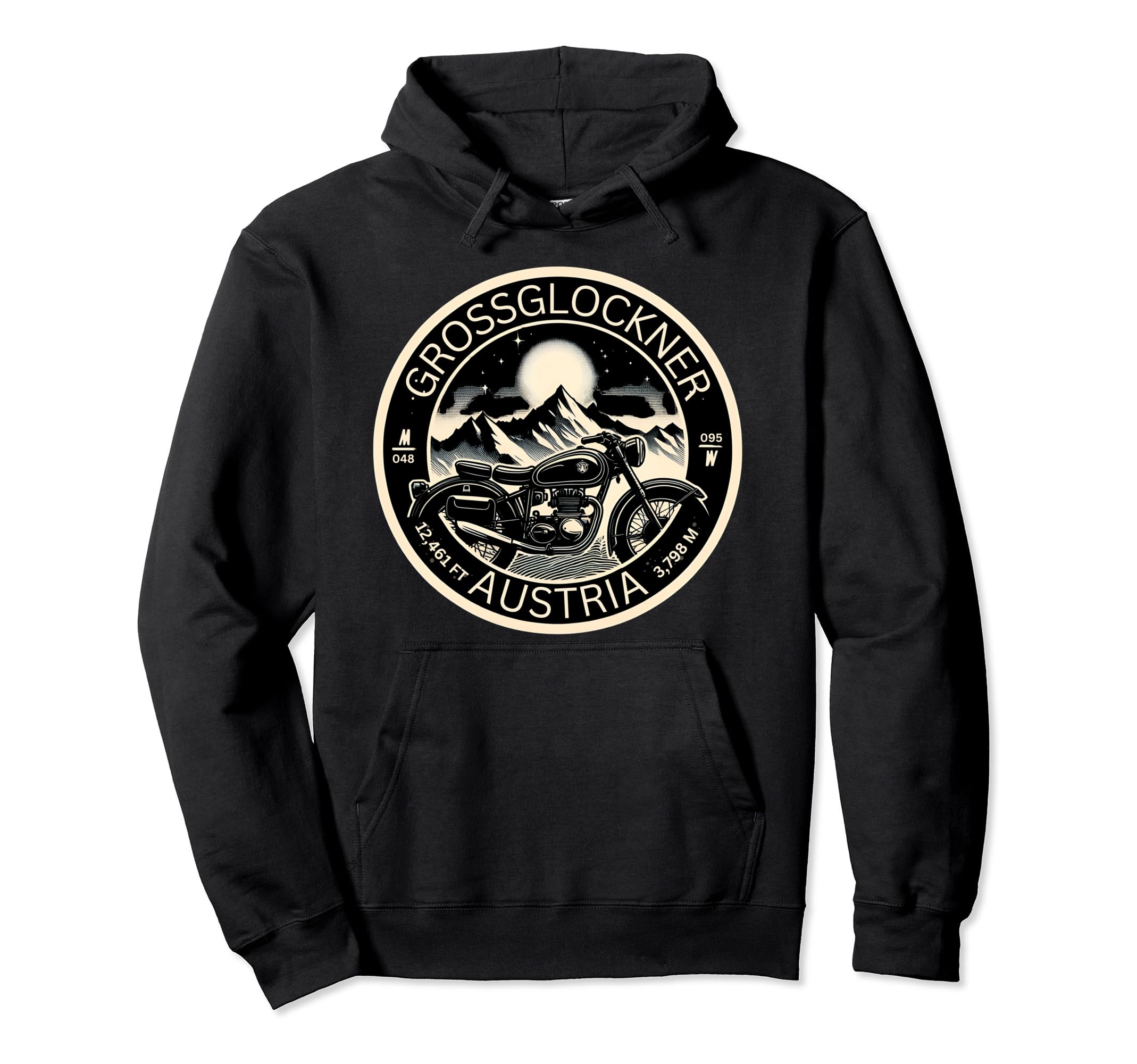 Grossglockner Motorcycle Alpine Road Hoodie - Casual Everyday Wear Unisex - T-Shirt, Sweatshirt, Hoodie