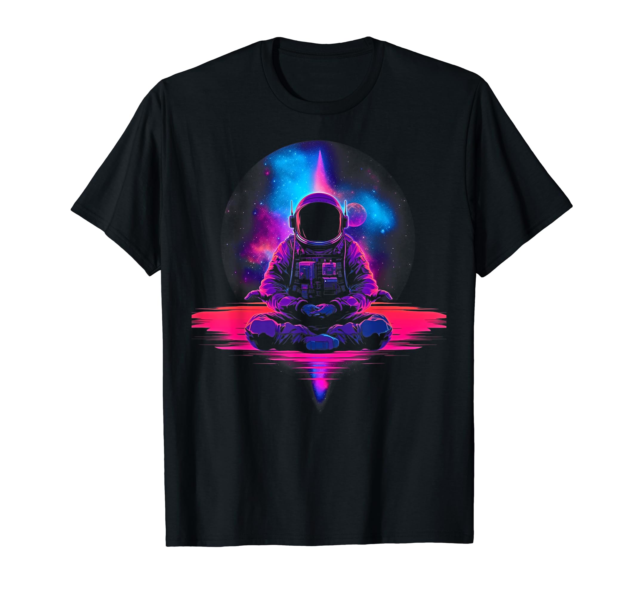 Synthwave Astronaut Cyberpunk 80S T-Shirt - Fun Novelty Design for Adults - T-Shirt, Sweatshirt, Hoodie
