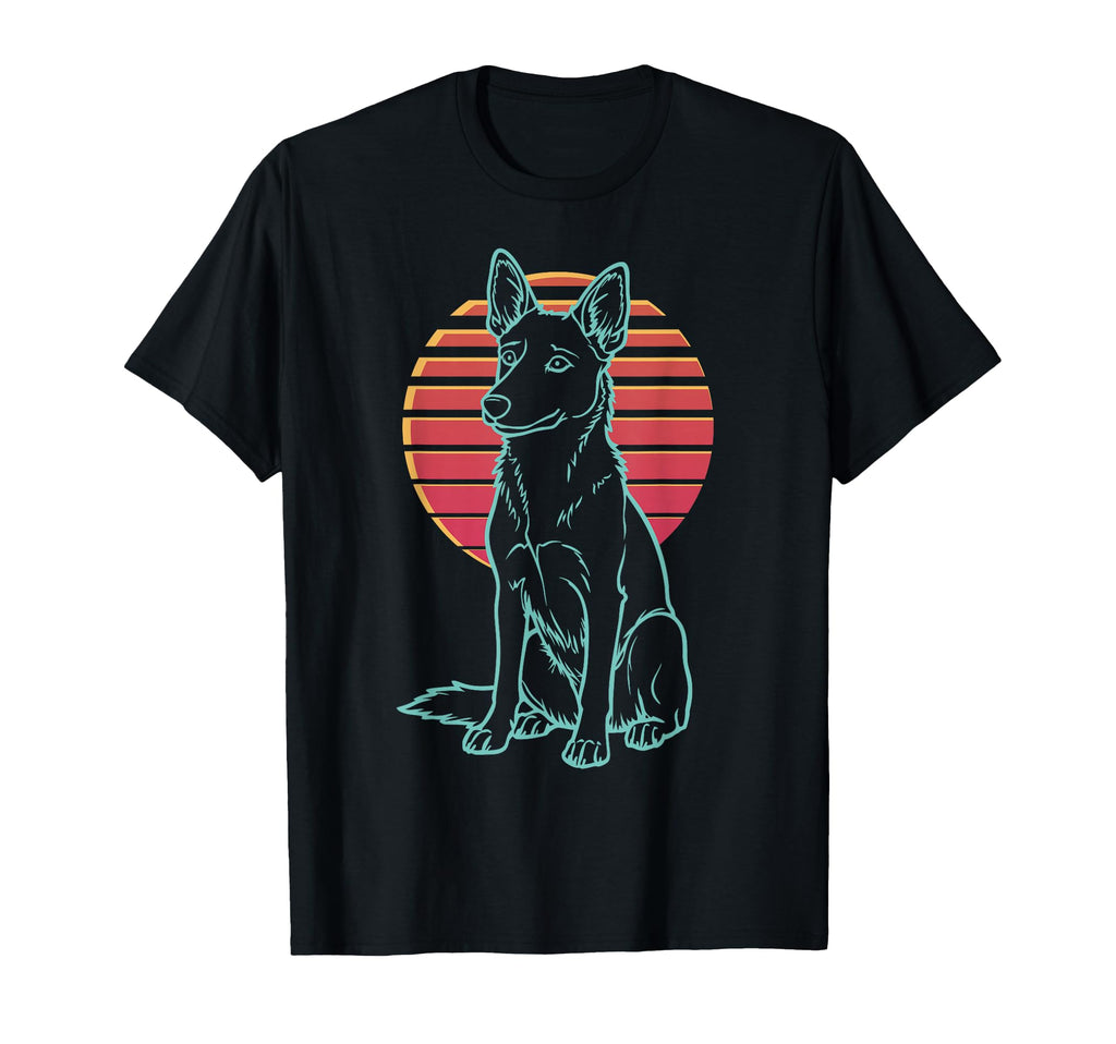 Dingo Lover Dog Owner Synthwave 80S T-Shirt - Unique Graphic Men Women - T-Shirt, Sweatshirt, Hoodie