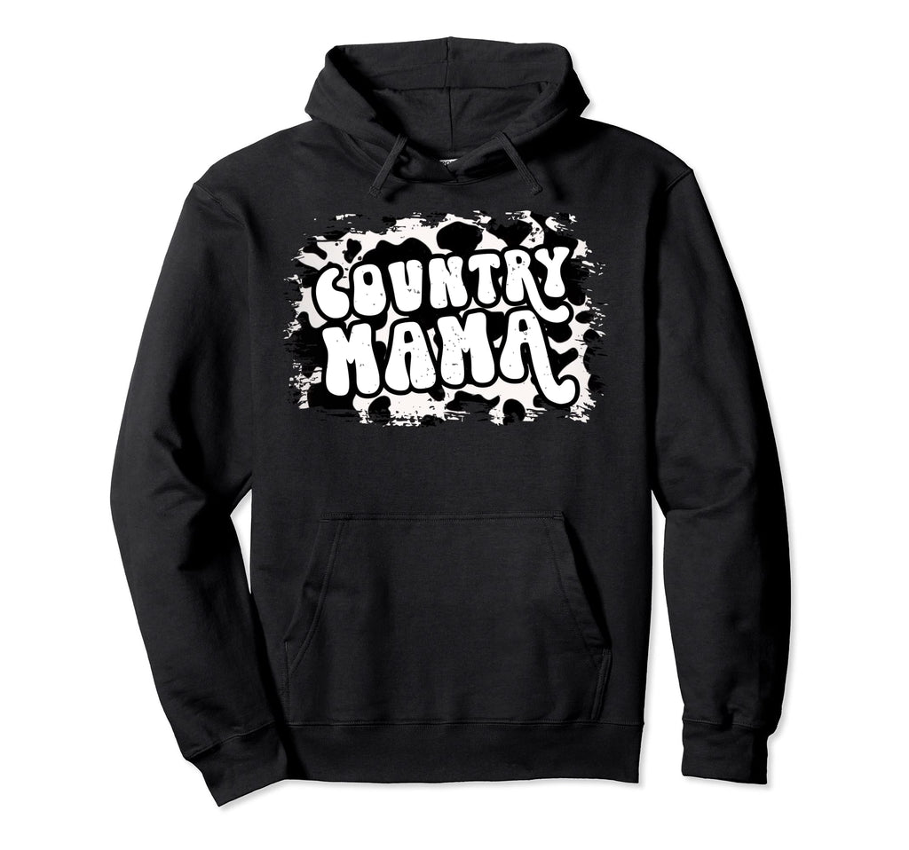 Cowboy Cowgirl Country Mama Cow Western Hoodie - Custom Art Print Unisex - T-Shirt, Sweatshirt, Hoodie