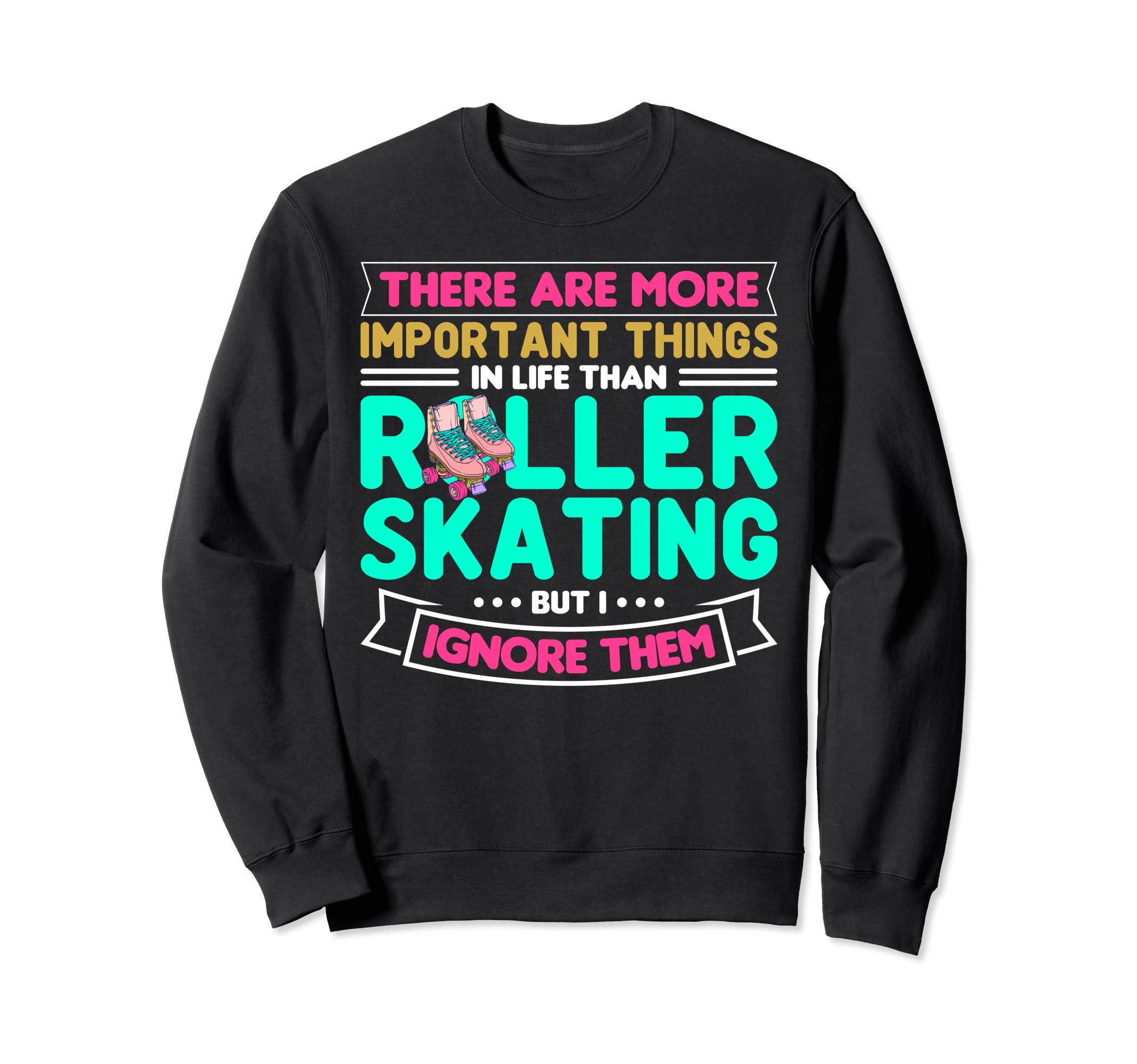 Skater 70S Roller Skating Sweatshirt - Custom Art Print Unisex - T-Shirt, Sweatshirt, Hoodie