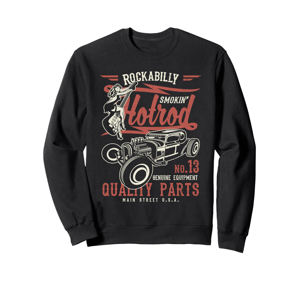 Hotrod Distressed Sweatshirt - Trendy Graphic for Adults - T-Shirt, Sweatshirt, Hoodie