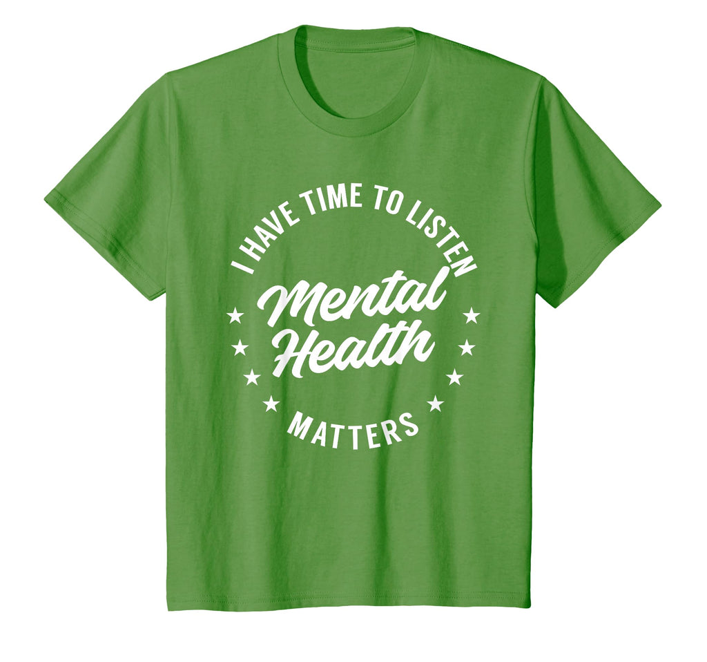 Green Ribbon I Have Time To Listen T-Shirt - Minimalist Print Men Women - T-Shirt, Sweatshirt, Hoodie