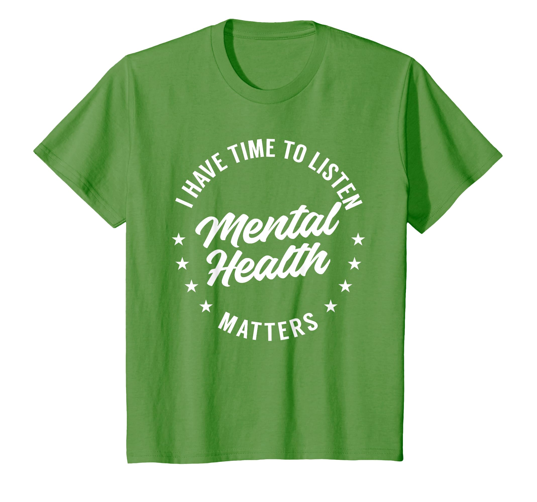 Green Ribbon I Have Time To Listen T-Shirt - Minimalist Print Men Women - T-Shirt, Sweatshirt, Hoodie