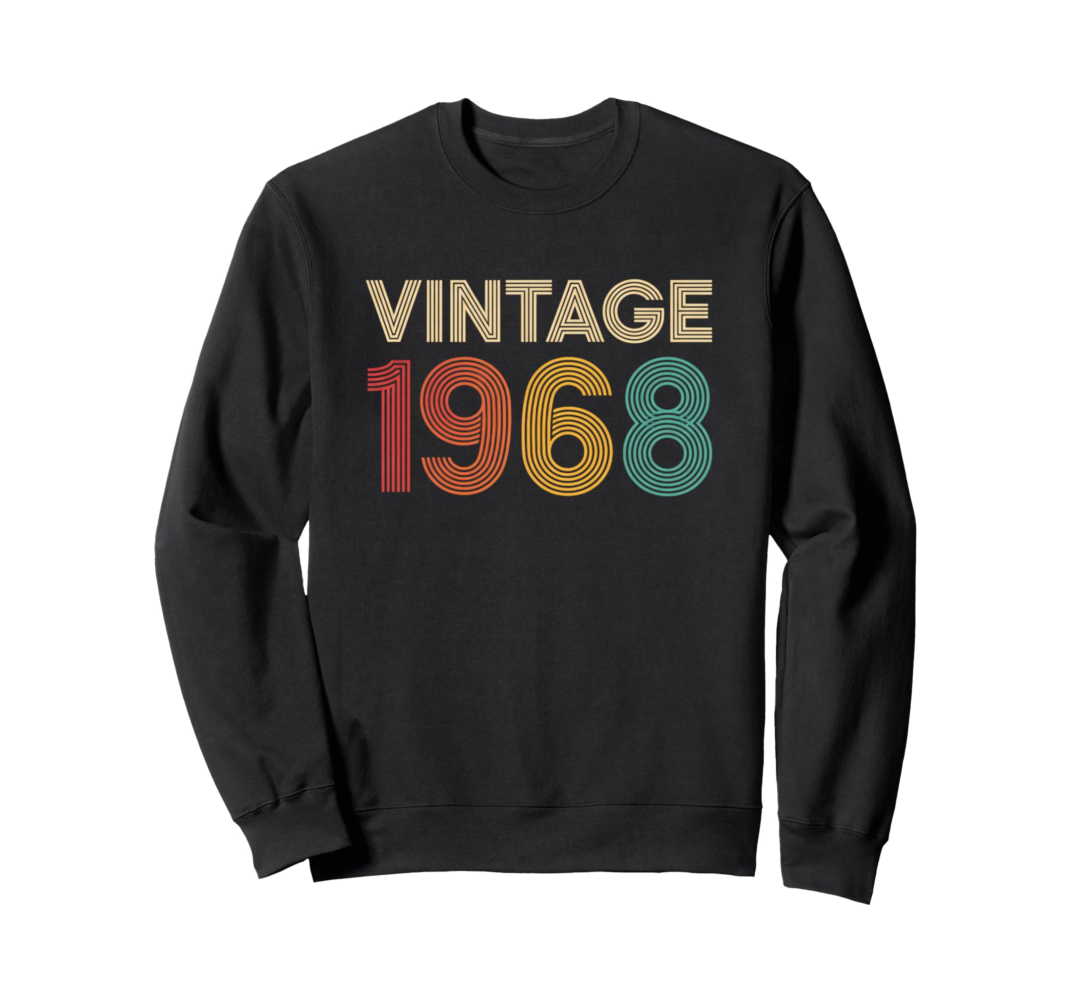 1968 Birthday 55Th Anniversary Sweatshirt - Aesthetic Graphic for Adults - T-Shirt, Sweatshirt, Hoodie