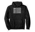 Long Exposure Wavy Text Hoodie - Minimalist Print for Adults - T-Shirt, Sweatshirt, Hoodie