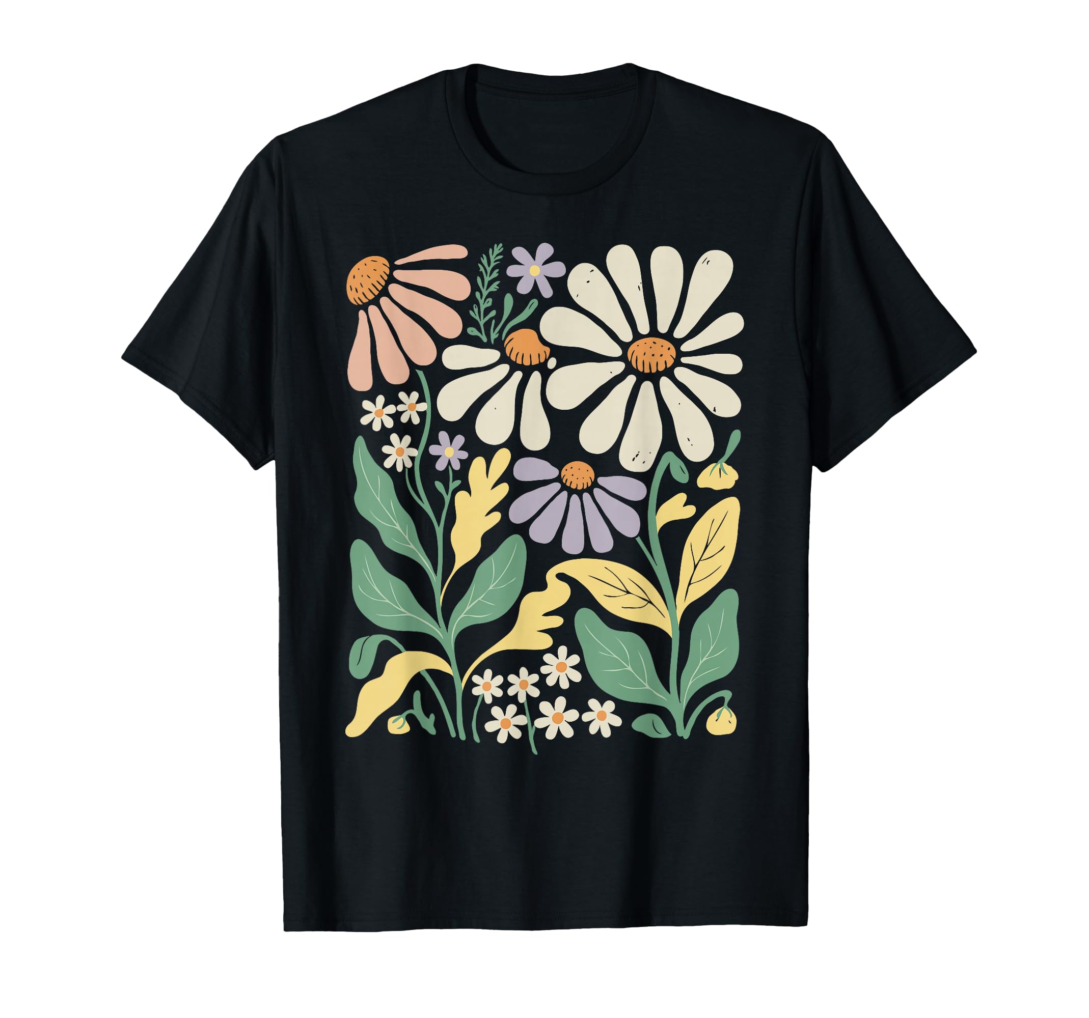 Wildflowers Flowers Pattern Summer T-Shirt - Unique Graphic for Adults - T-Shirt, Sweatshirt, Hoodie