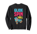 Roller Skating Roller Skates Sweatshirt - Unique Graphic Men Women - T-Shirt, Sweatshirt, Hoodie