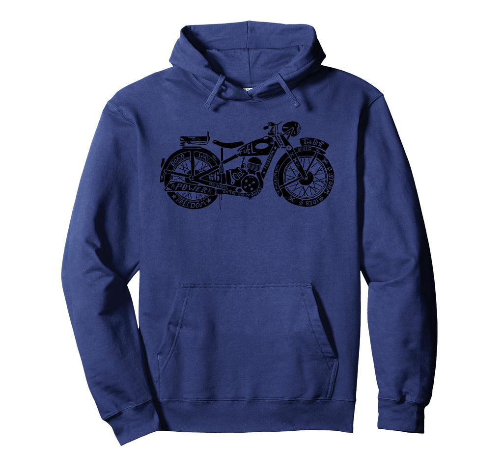 Motorcycling Biker Motorcycle Ride Hoodie - Trendy Graphic for Adults - T-Shirt, Sweatshirt, Hoodie