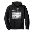 Cowboy Ufo Encounter Western Desert Hoodie - Streetwear Style Men Women - T-Shirt, Sweatshirt, Hoodie