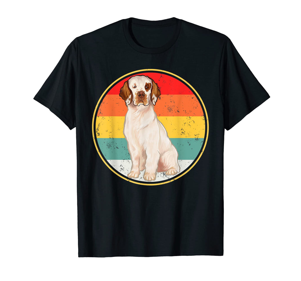 Sunset Clumber Spaniel Dog T-Shirt - Trendy Graphic for Adults - T-Shirt, Sweatshirt, Hoodie