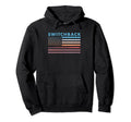 Sunset American Flag Switchback West Hoodie - Trendy Graphic Men Women - T-Shirt, Sweatshirt, Hoodie