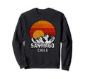 Santiago Chile Mountain Sunset Sweatshirt - Minimalist Print Unisex - T-Shirt, Sweatshirt, Hoodie