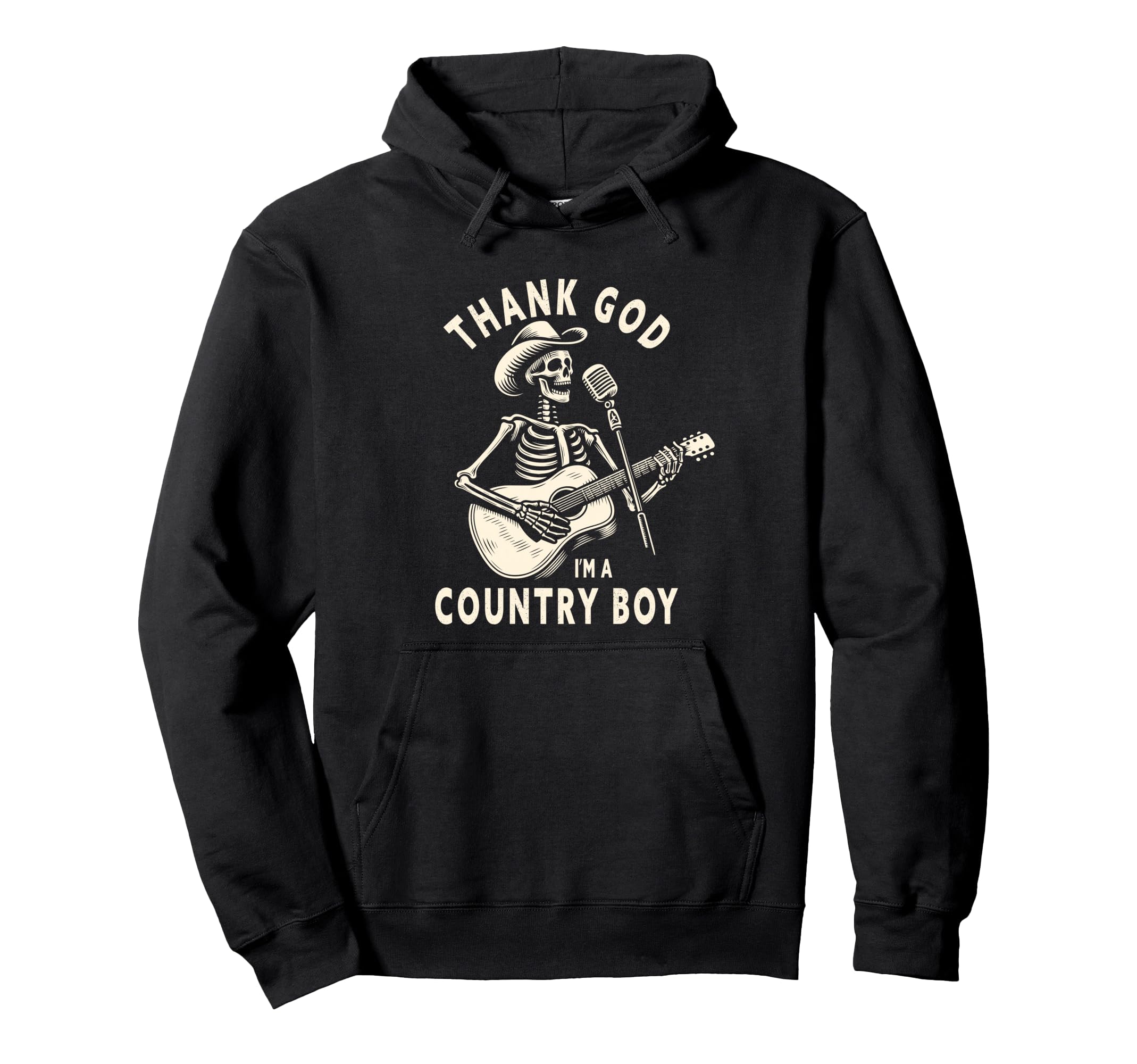 Thank God Im Country Music Cowboy Western Hoodie - Graphic Print Unisex - T-Shirt, Sweatshirt, Hoodie