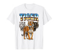 Tiger 70S 90S Tiger African Animal T-Shirt - Novelty Apparel for Adults - T-Shirt, Sweatshirt, Hoodie