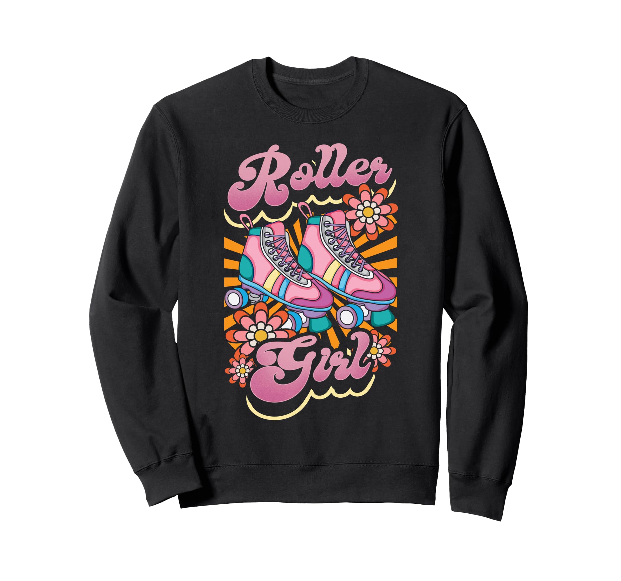 Roller Skating Skate 1970S Roller Sweatshirt - Unique Graphic Men Women - T-Shirt, Sweatshirt, Hoodie