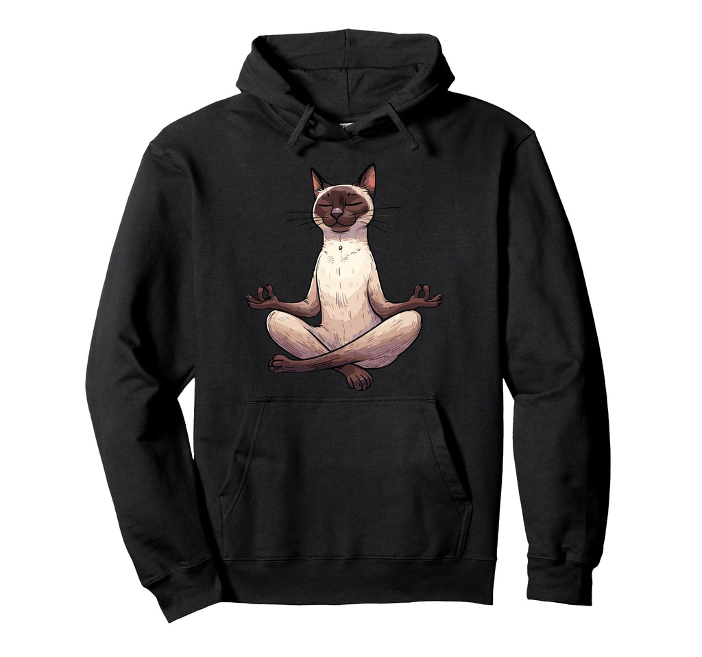 Meditation Siamese Yoga Pose Hoodie - Fun Novelty Design for Adults - T-Shirt, Sweatshirt, Hoodie