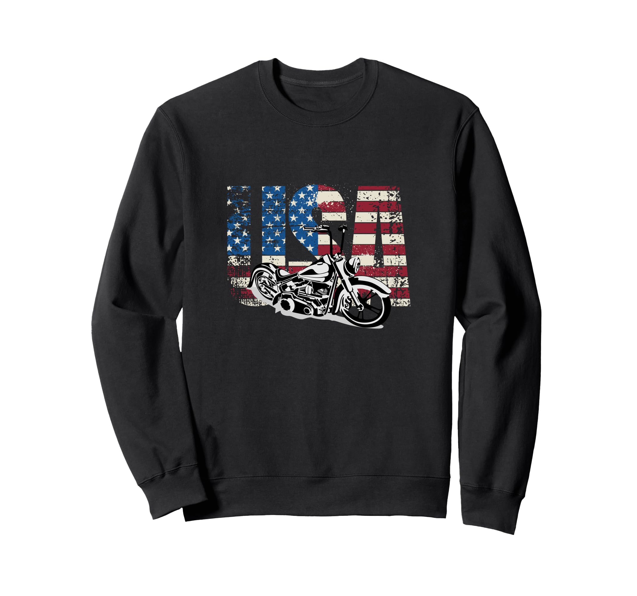 Motorcycle Usa Motorcycle Sweatshirt - Fun Novelty Design Unisex - T-Shirt, Sweatshirt, Hoodie
