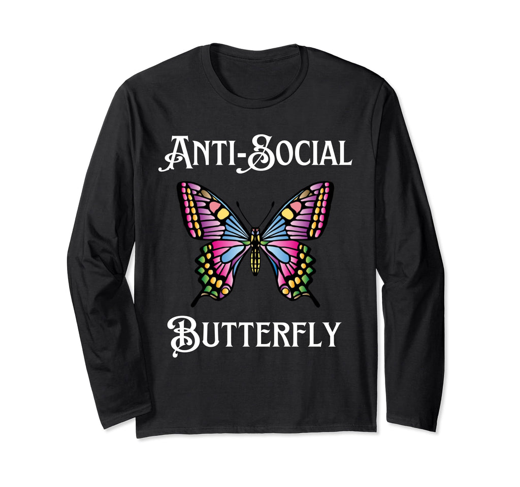 Antisocial Butterfly Aesthetic Funny T-Shirt - Novelty Apparel for Adults - T-Shirt, Sweatshirt, Hoodie
