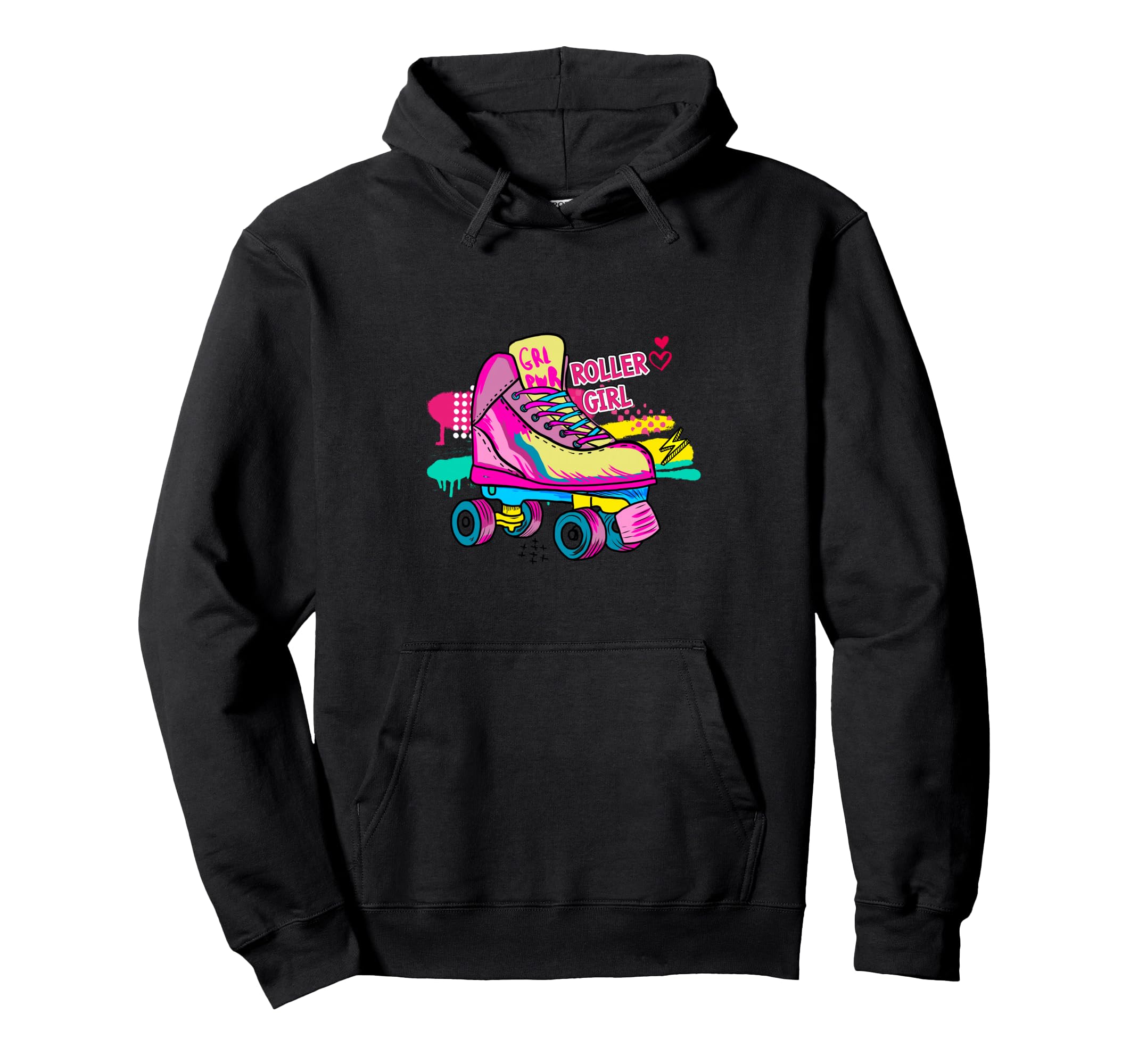 Roller Roller Skater Colorful Roller Hoodie - Graphic Print for Adults - T-Shirt, Sweatshirt, Hoodie