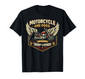 Motorcycle Biker Dog Motorcycle And T-Shirt - Streetwear Style Men Women - T-Shirt, Sweatshirt, Hoodie
