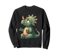 Meditation Triceratops Yoga Pose Sweatshirt - Custom Art Print for Adults - T-Shirt, Sweatshirt, Hoodie