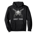 Ghost Town Western Revolvers Cowboy Hoodie - Custom Art Print Men Women - T-Shirt, Sweatshirt, Hoodie