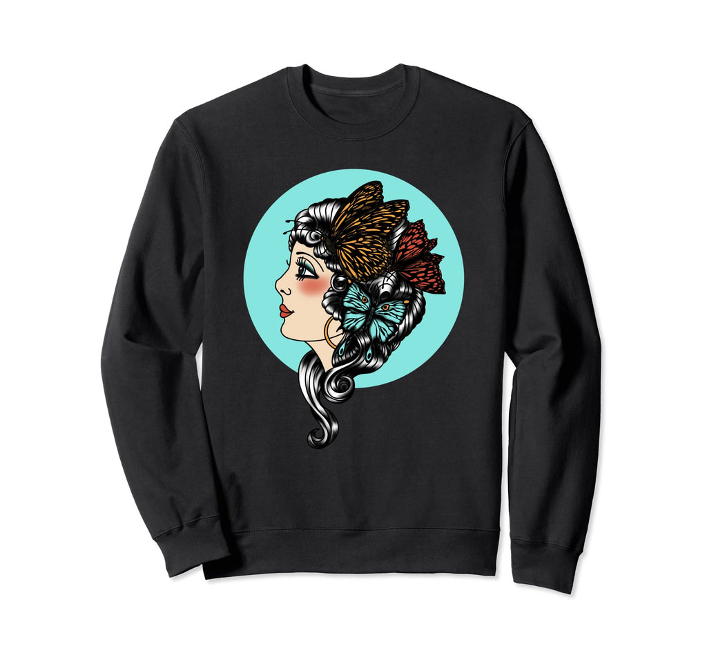 American Traditional Tattoo Sweatshirt - Custom Art Print Men Women - T-Shirt, Sweatshirt, Hoodie