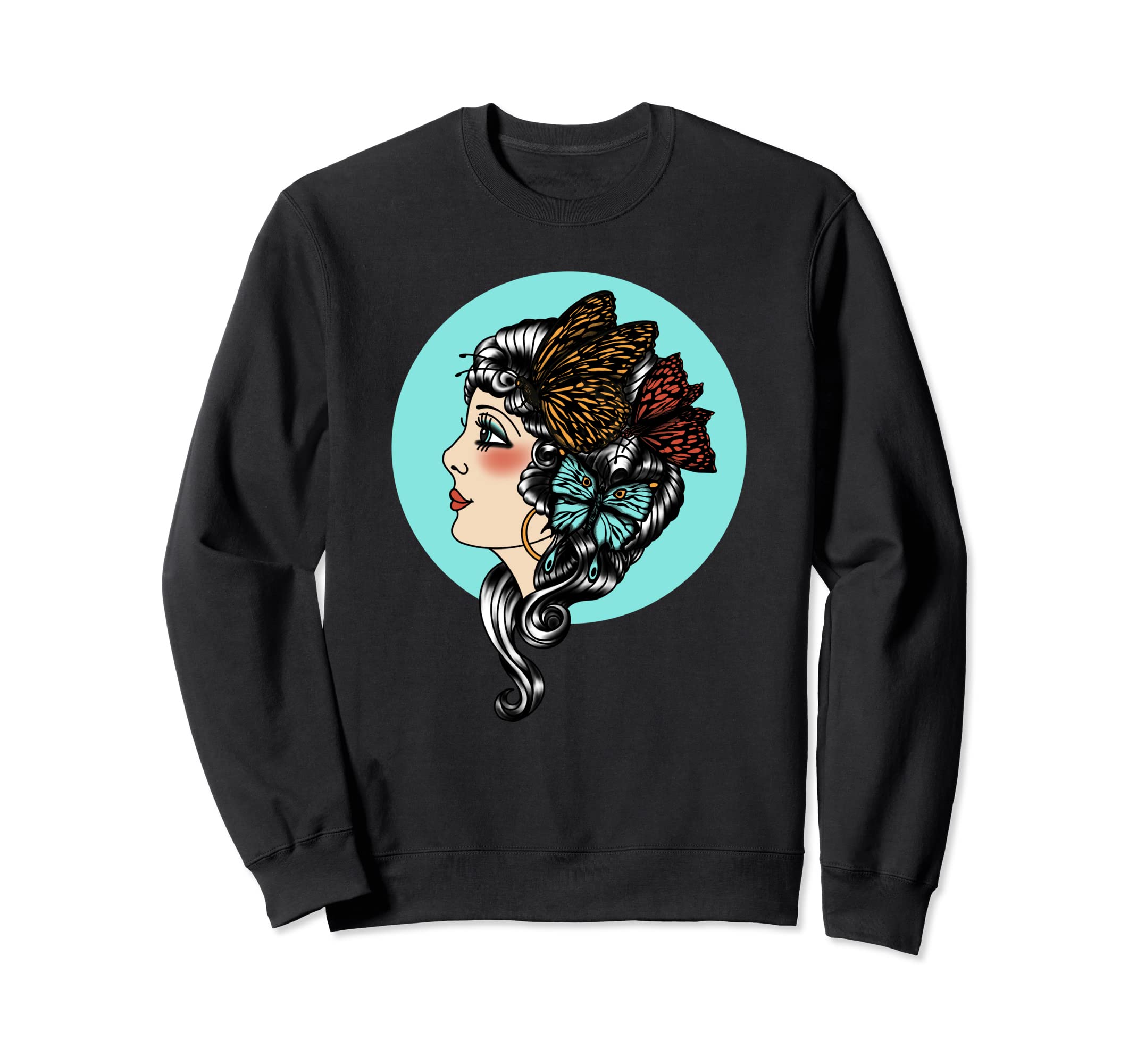 American Traditional Tattoo Sweatshirt - Custom Art Print Men Women - T-Shirt, Sweatshirt, Hoodie