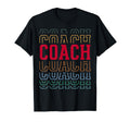 Coach Funny Layered Text Coaching T-Shirt - Unique Graphic Unisex - T-Shirt, Sweatshirt, Hoodie