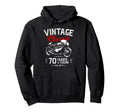 Mens Motorbike 70Th Birthday Funny Hoodie - Aesthetic Graphic for Adults - T-Shirt, Sweatshirt, Hoodie