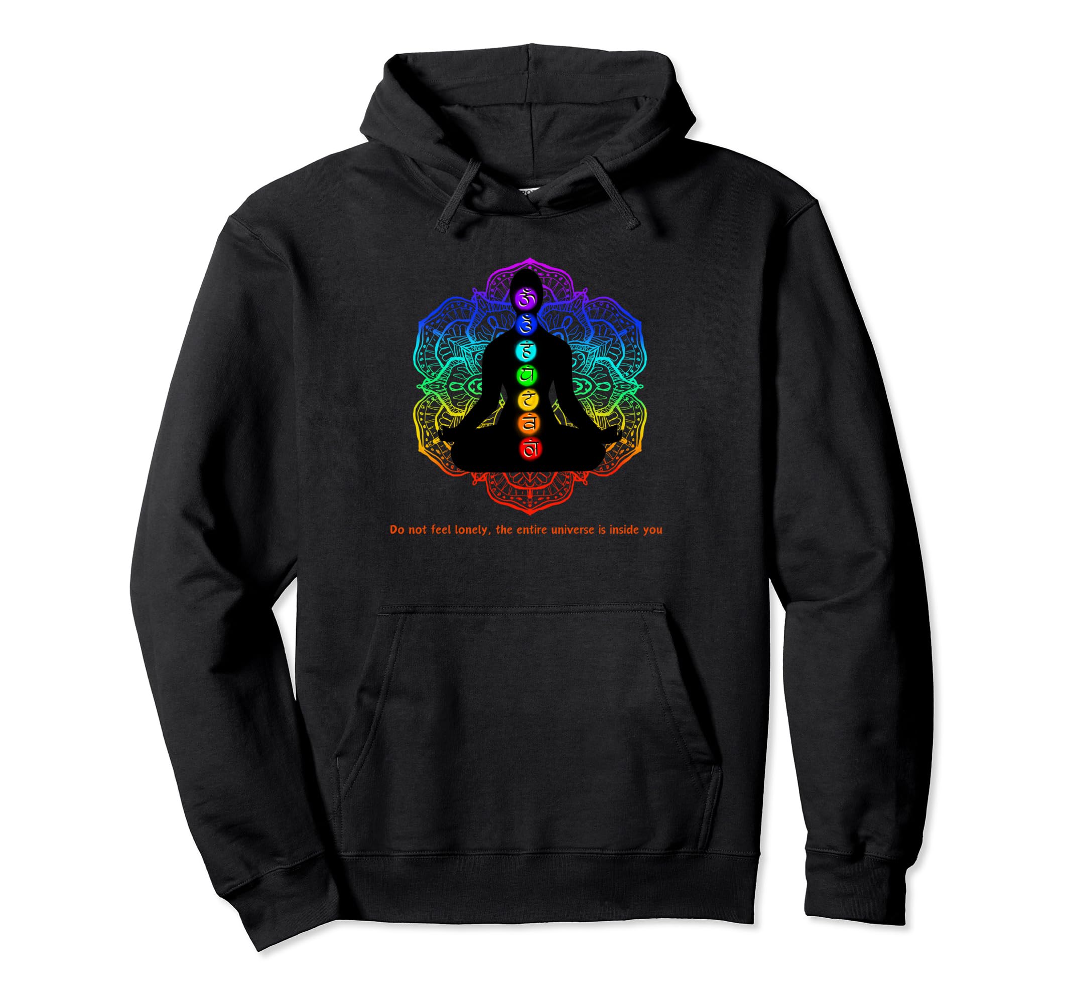 Chakra Balance Yoga Self Care Hoodie - Custom Art Print for Adults - T-Shirt, Sweatshirt, Hoodie