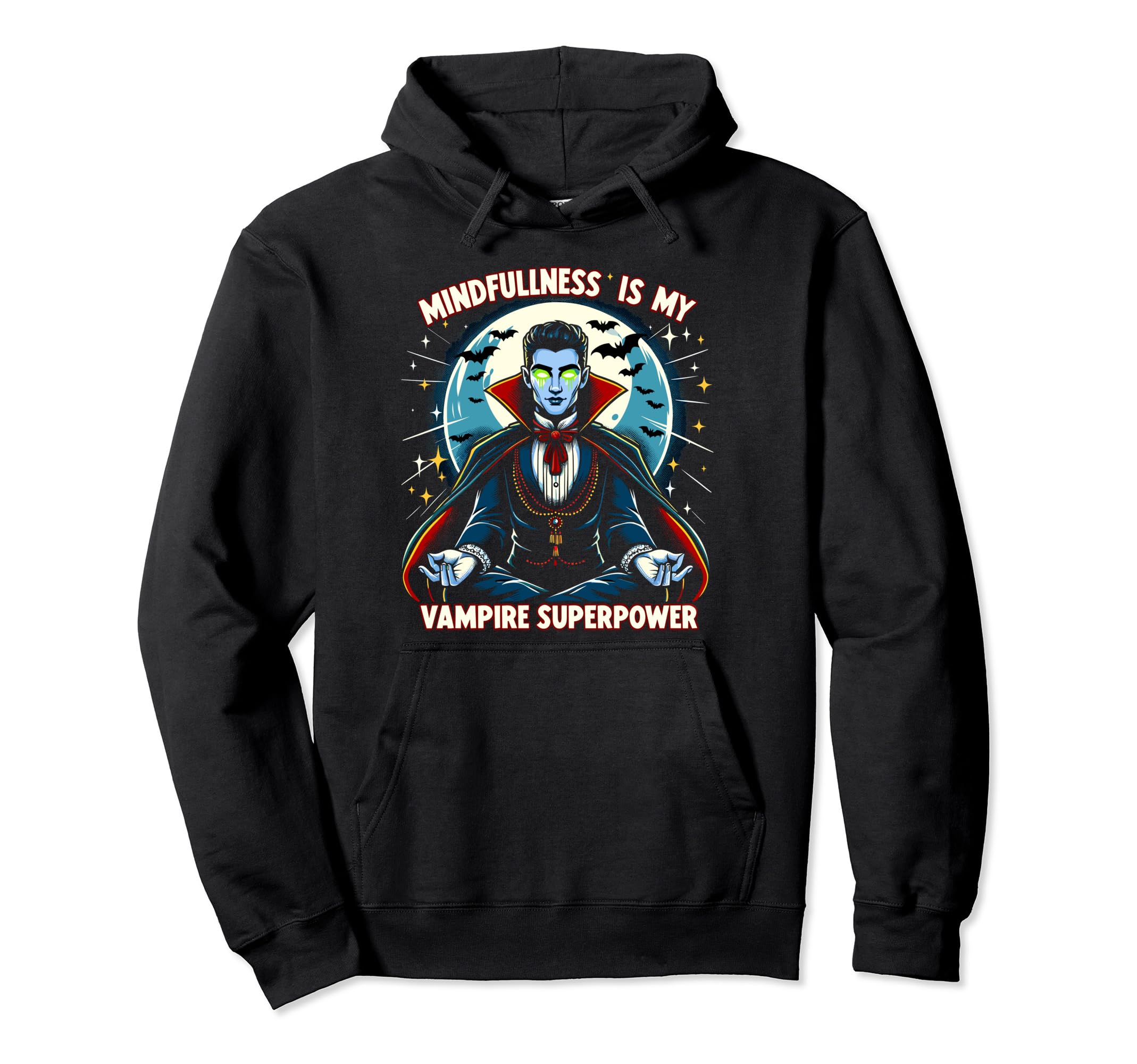 Meditation Mindfulness Relaxation Hoodie - Fun Novelty Design for Adults - T-Shirt, Sweatshirt, Hoodie