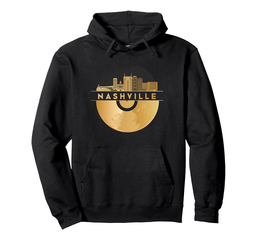 Vinyl Record Player Disco Music Hoodie - Custom Art Print for Adults - T-Shirt, Sweatshirt, Hoodie