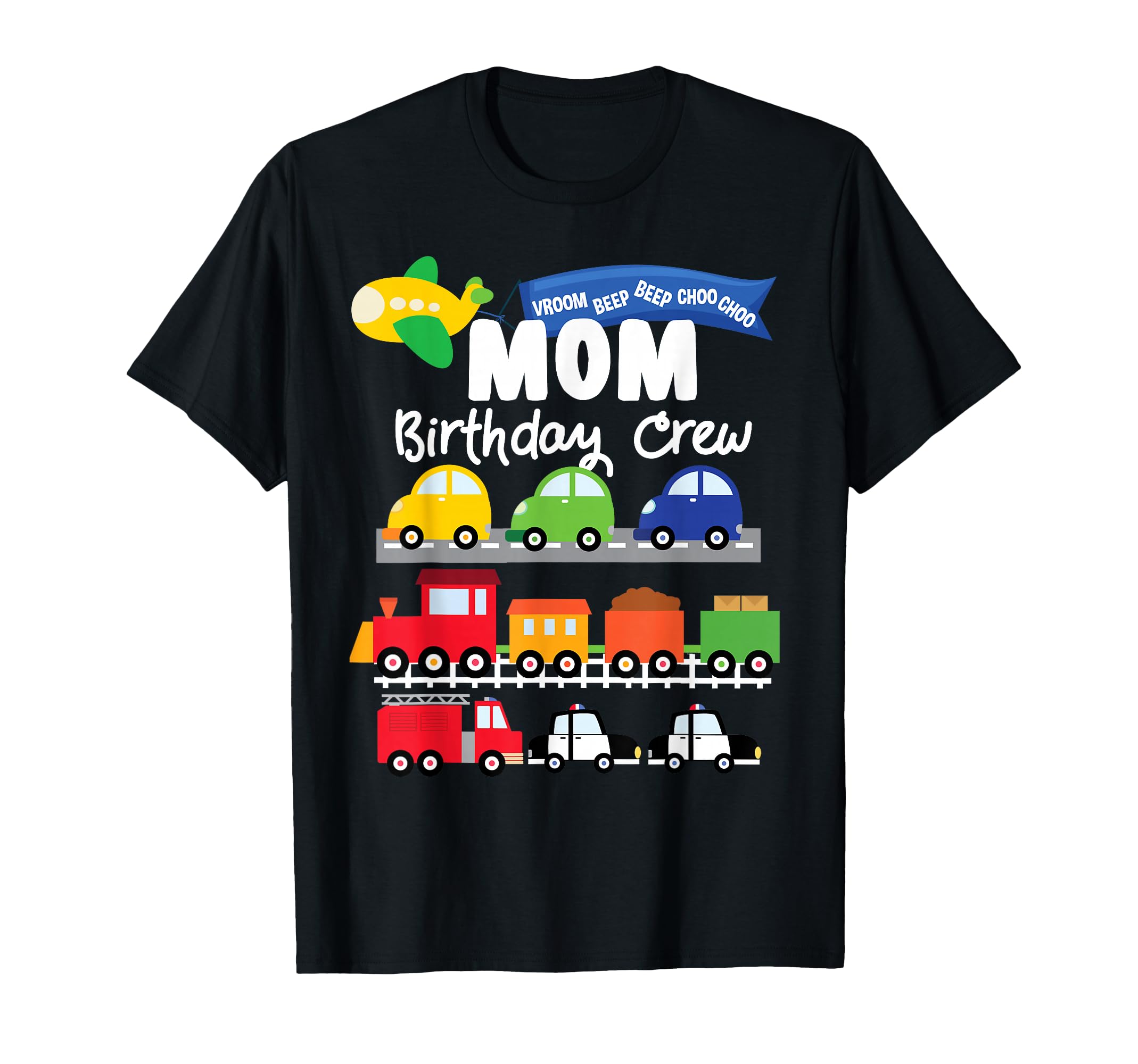 Mom Transportation Birthday Airplane T-Shirt - Unique Graphic for Adults - T-Shirt, Sweatshirt, Hoodie