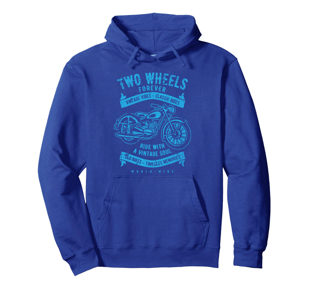 Two Wheels Forever Motorcycle Hoodie - Streetwear Style for Adults - T-Shirt, Sweatshirt, Hoodie