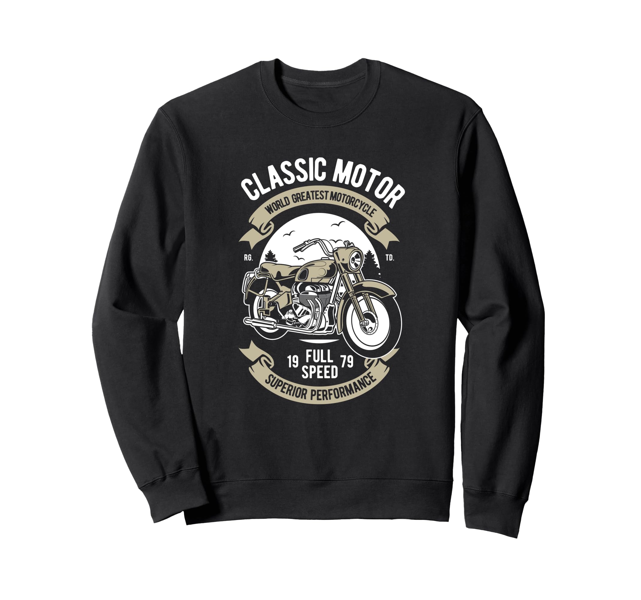 Biker Motorcycle Bike Engine Sweatshirt - Unique Graphic for Adults - T-Shirt, Sweatshirt, Hoodie