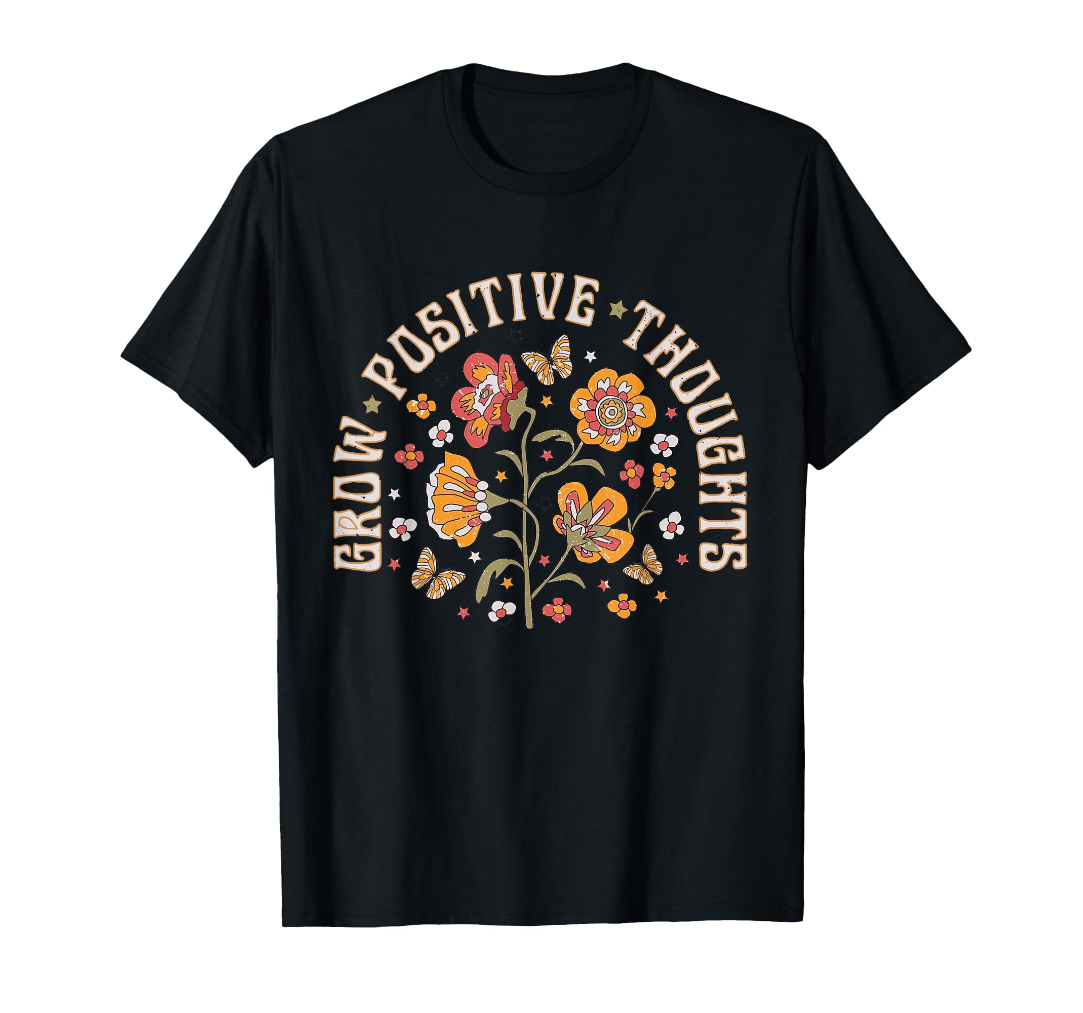 Grow Positive Thoughts Be Kind T-Shirt - Fun Novelty Design for Adults - T-Shirt, Sweatshirt, Hoodie