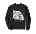 Skull Feather Gothic Sweatshirt - Casual Everyday Wear for Adults - T-Shirt, Sweatshirt, Hoodie