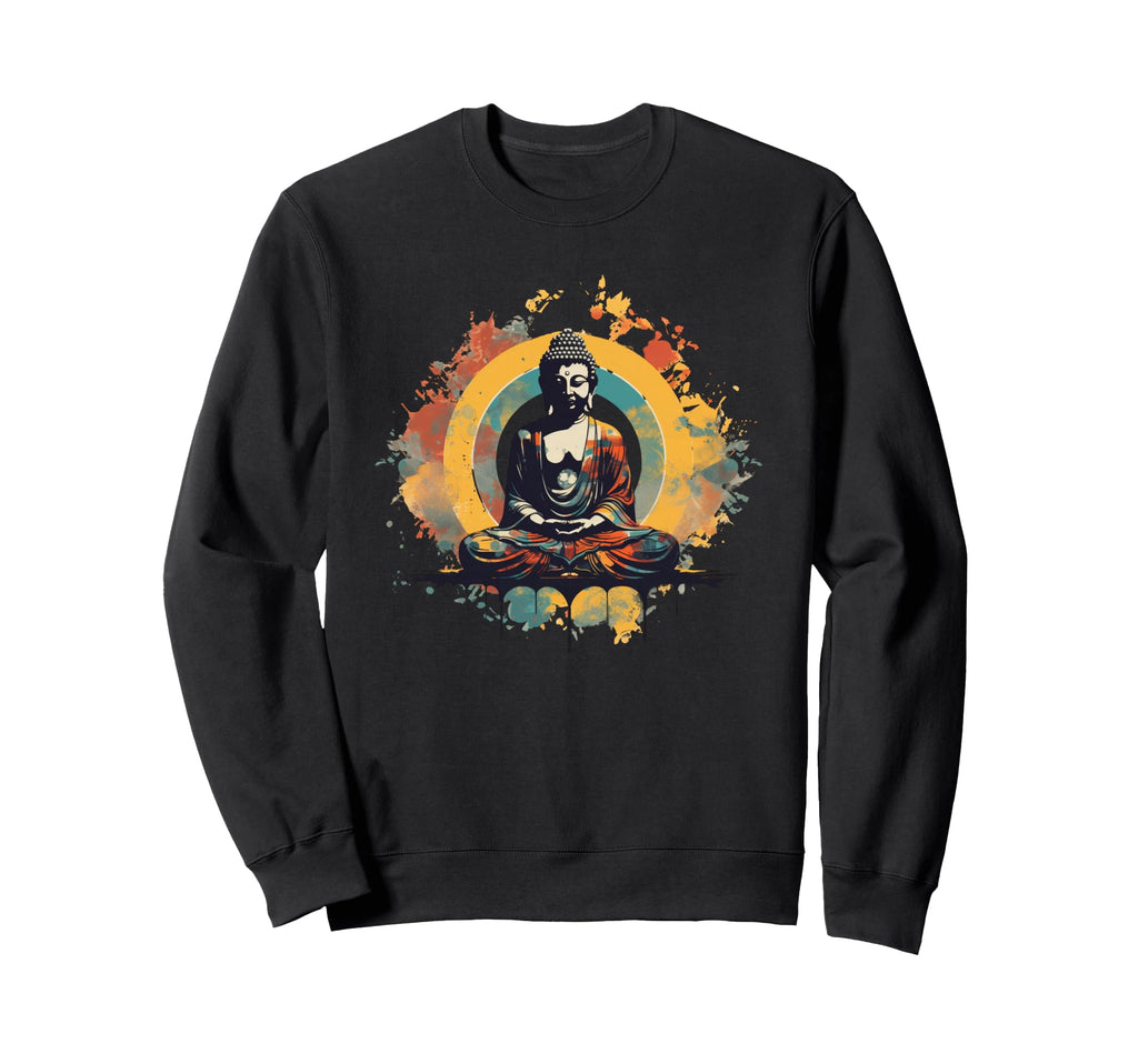 Pop Art Buddha Spiritual Sweatshirt - Custom Art Print for Adults - T-Shirt, Sweatshirt, Hoodie