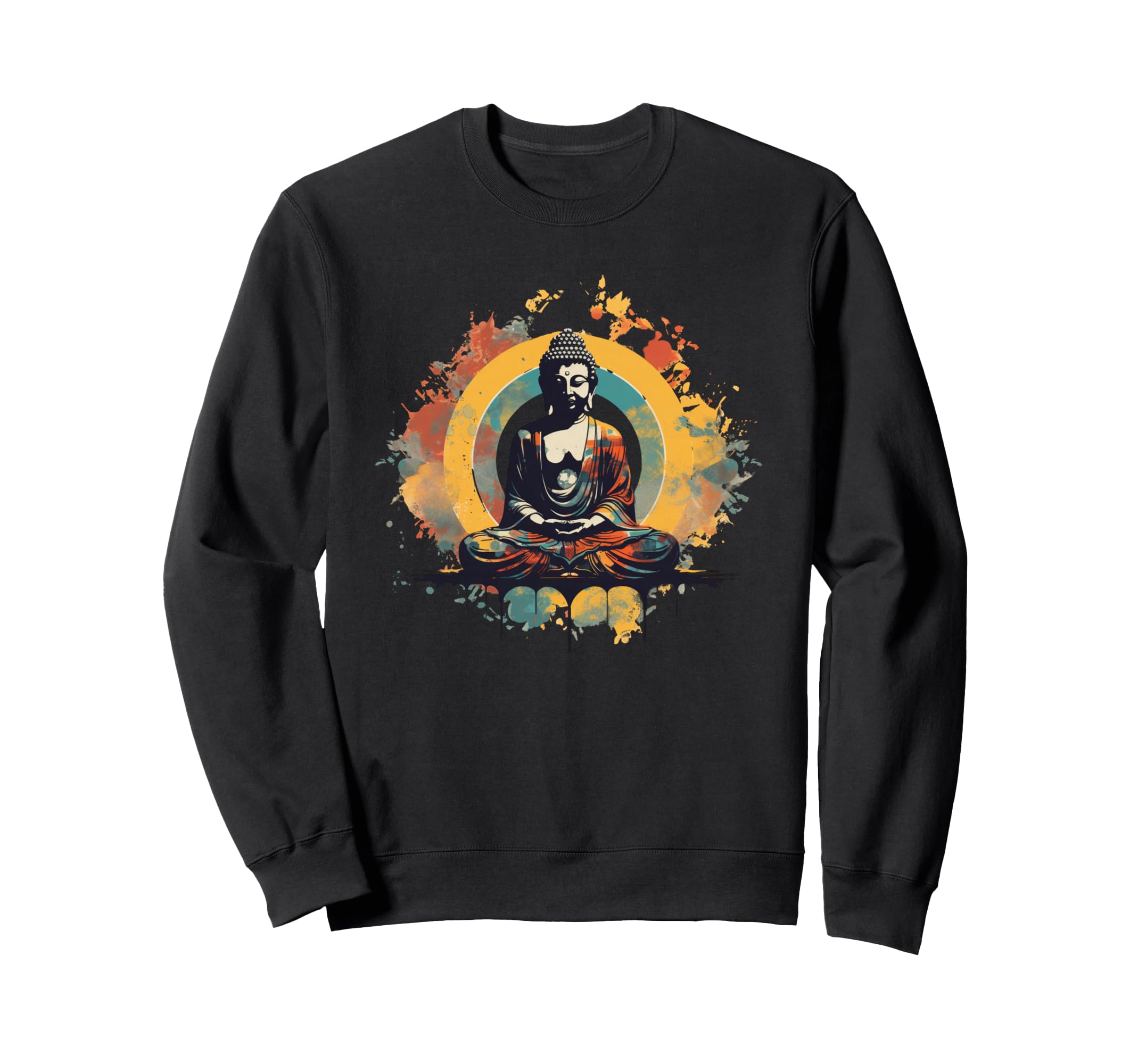 Pop Art Buddha Spiritual Sweatshirt - Custom Art Print for Adults - T-Shirt, Sweatshirt, Hoodie